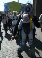 Participants of March in defence of social and cultural space of city