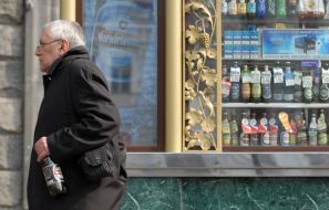 Man with the bottle of beer