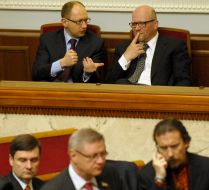 Arseniy Yatsenyuk and Roman Zvarych