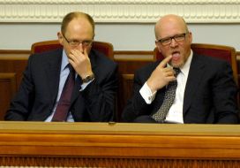 Arseniy Yatsenyuk and Roman Zvarych