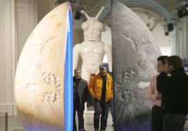 "Cosmic Egg" sculpture