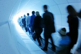 25-meter light tunnel-installation