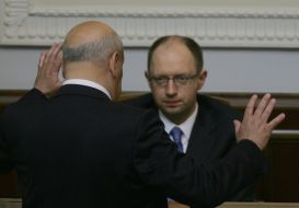 Gennadiy Moskal and Arseniy Yatsenyuk