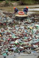 Cleaning of river-bed of the Latoritsa river