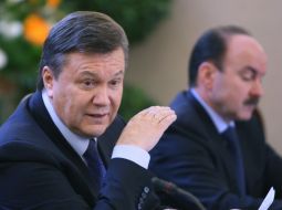 Viktor Yanukovich and Mikhail Tsymbalyuk