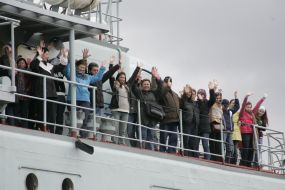 People evacuated from Libya