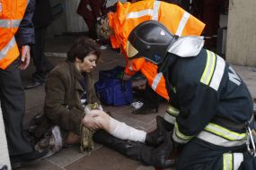 Consequences of the explosion in a subway station