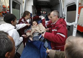 Consequences of the explosion in a subway station