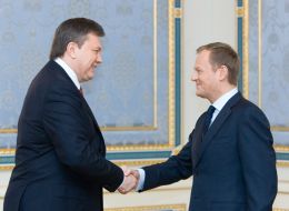 Viktor Yanukovich and Donald Tusk
