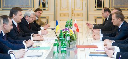 Meeting of Victor Yanukovich and Donald Tusk