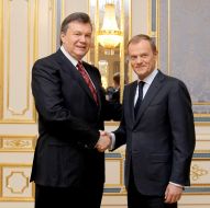 Viktor Yanukovich and Donald Tusk