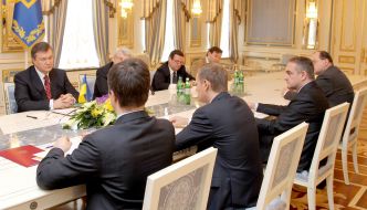 Meeting of Victor Yanukovich and Donald Tusk