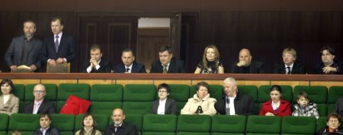 Participants of opening ceremony of Sport palace