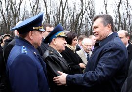 Viktor Yanukovich, Alexeу Leonov and Alexandr Volkov