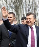 Viktor Yanukovich and his son Viktor 