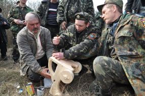 Participants of measures of Kholodny Yar heroes's memory