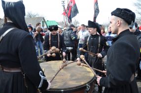 Participants of measures of Kholodny Yar heroes's memory