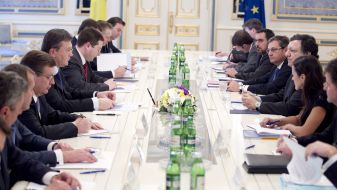 Viktor Yanukovich's meeting with Jose Manuel Barroso