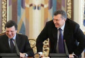 Viktor Yanukovich and Jose Manuel Barroso