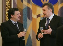 Viktor Yanukovich and Jose Manuel Barroso