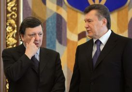 Viktor Yanukovich and Jose Manuel Barroso