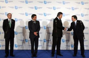 Томас Міров, Віктор Янукович, Франсуа Фійон та Жозе Мануель Баррозу