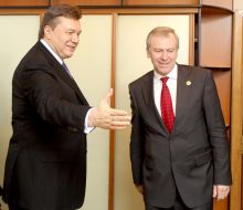 Viktor Yanukovich and Yves Leterme