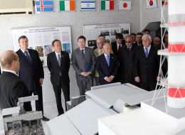 Ban Ki-Moon, Viktor Yanukovich and Yukiya Amano