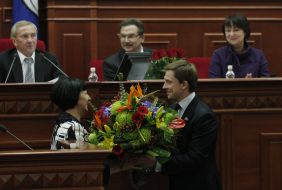 Galina Gerega and Oles Dovgiy