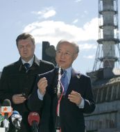 Viktor Yanukovich and Yukiya Amano