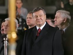 Vladimir Litvin, Viktor Yanukovich and Mihail Yezhel