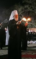 Metropolitan Vladimir during Easter service