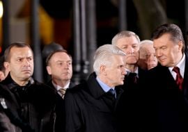 Andrey Klyuyev, Alexandr Lavrinovich, Vldimir Litvin and Viktor Yanukovich 