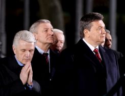 Vladimir Litvin, Mihail Yezhel and Viktor Yanukovich