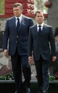 Dmitriy Medvedev and Viktor Yanukovich