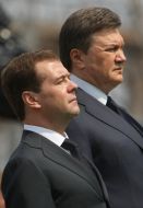 Dmitriy Medvedev and Viktor Yanukovich