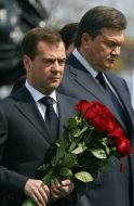 Dmitriy Medvedev and Viktor Yanukovich