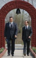 Dmitriy Medvedev and Viktor Yanukovich