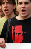 Участники акции протеста