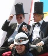 Participants of May day demonstration