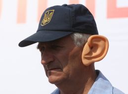 Participant of May day demonstration