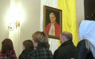 Portrait of Rome Pope Ioann Pavel II