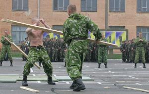 Demonstrative performances of martial arts