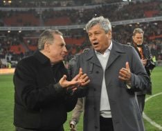 Boris Kolesnikov and Mircea Lucescu