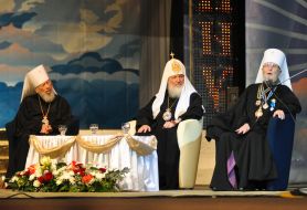 Metropolitan Vladimir, Patriarch Kirill and Metropolitan Nikodim