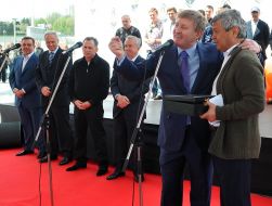 Boris Kolesnikov, Aleksandr Lukyanchenko, Rinat Akhmetov and Mircea Lucescu