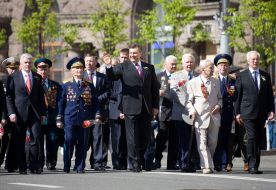 Viktor Yanukovich, Vladimir Litvin and Nikolay Azarov