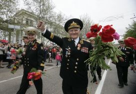 The parade of winners in Sevastopol