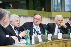 Vladimir Litvin, Jerzy Buzek, Jacek Saryusz-Wolski and Bogdan Borusewicz