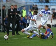 Юрий Семин, Андрей Ярмоленко, Огнен Вукоевич и Владимир Полевой